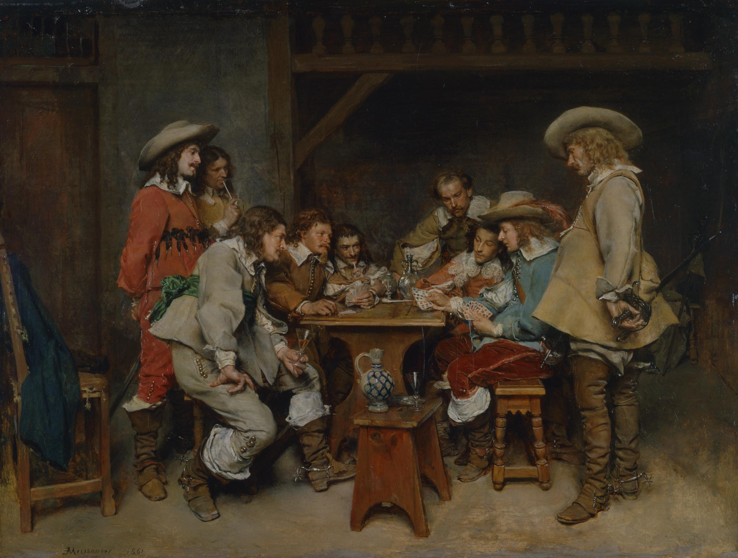 A Game of Piquet - Ernest Meissonier