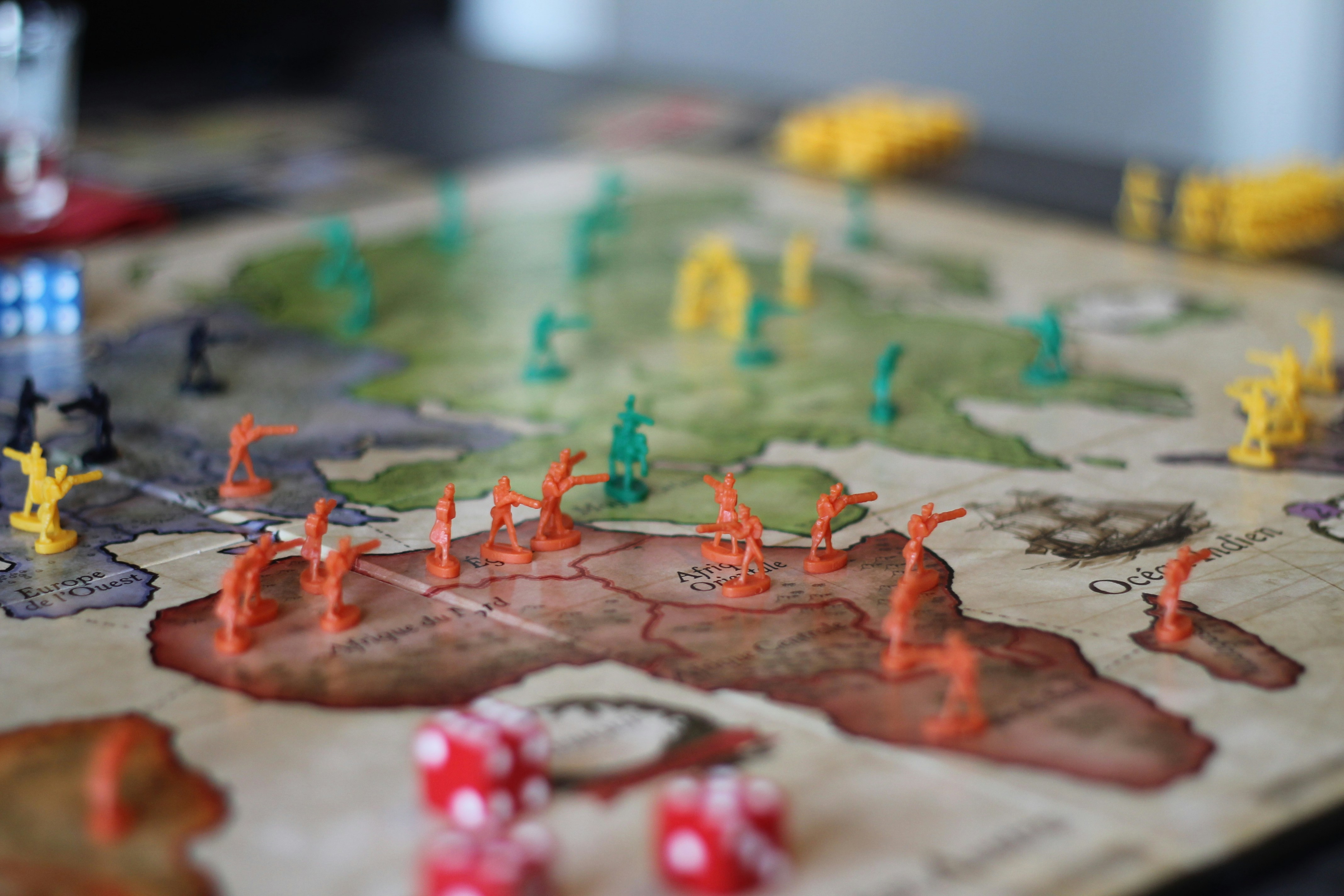 photo of board game called risk.
